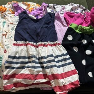 Bundle Girls Dresses - Navy, Pink, White